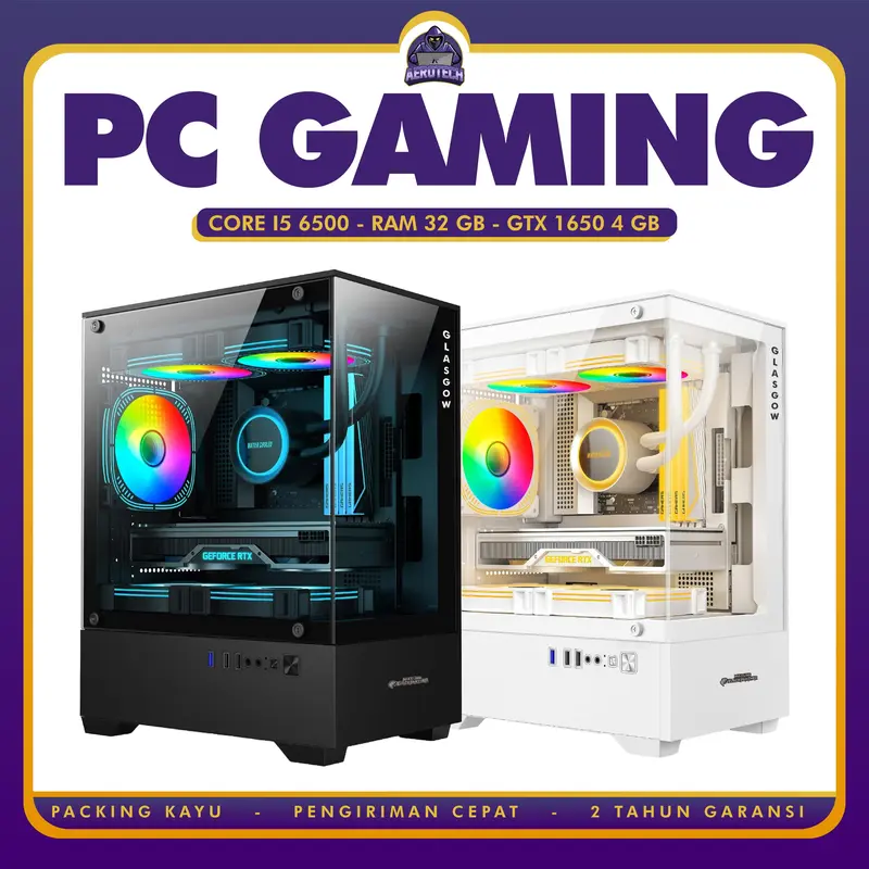 PC Gaming Core i5 9400F 8GB VGA RX 580 16GB DDR4 RAM Design Render