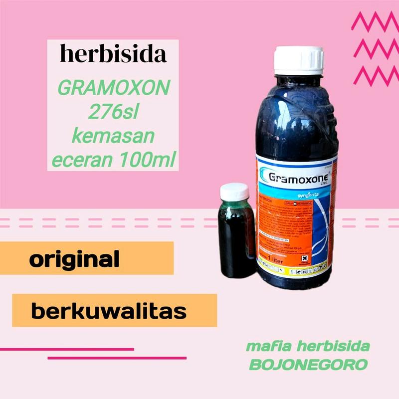 herbisida GRAMOXON 276sl kemsan eceran 100ml original untuk 1 tangki 16 liter air 1