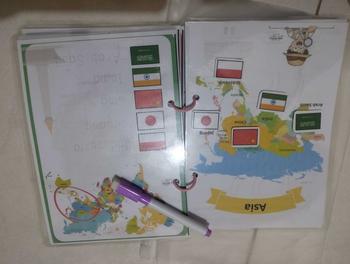 Product Review of Busy Book Seri Bendera Negara Dunia World Flag Activity Book Wipe and Clean from A**1 1