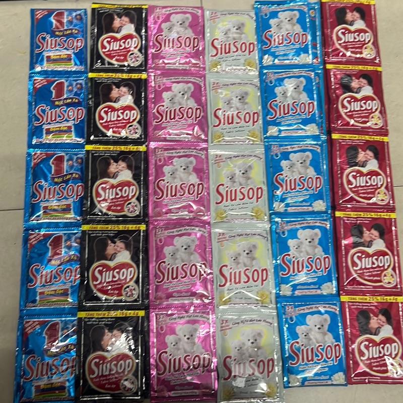 1 Dây 10 Gói Nước Xả Vải SiuSop Công Nghệ Hạt Lưu Hương Làm Mềm Vải