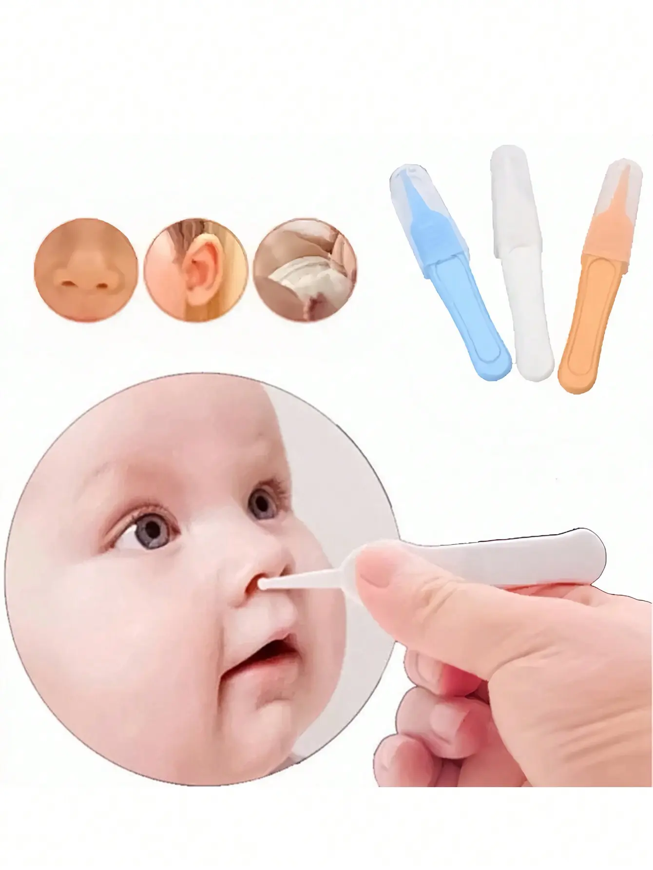 newborn gift Newborn nasal cleaning tweezers ear cleaning clips baby nasal droppings clip baby nasal congestion nasal device cleaning nasal/nasal droppings clip