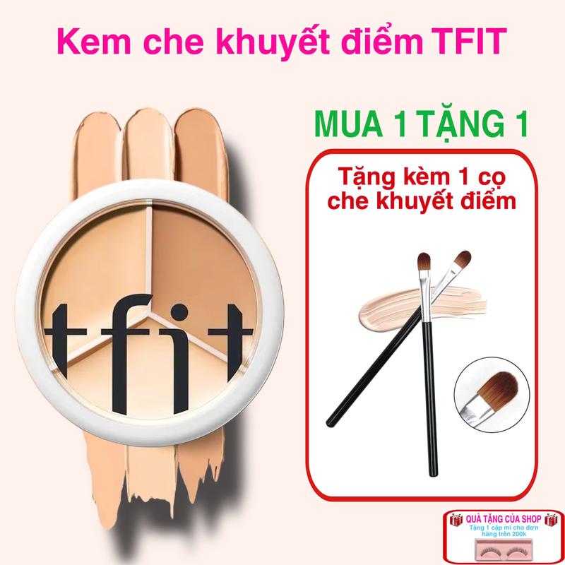  Kem che khuyết điểm TFIT 3 màu che phủ các vết thâm quầng mắt và khuyết điểm trên khuôn mặt 30g 