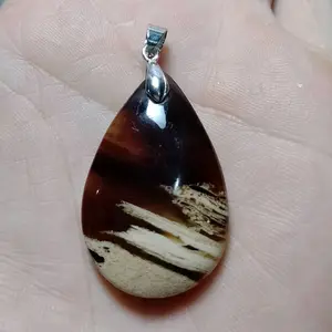 Liontin Rendem Amber Getah Katilayu Tetes air mata