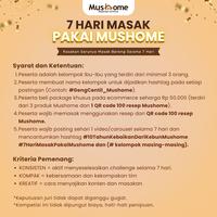 Gambar Mushome Anniversary Kaldu Jamur Non MSG 100gr | Bumbu Kaldu Jamur Umami | Paket 3 Pcs + Gratis 100 Resep - Pouch Buy 3 Get 50K dari mushomeid Kota Cimahi 2 Tokopedia