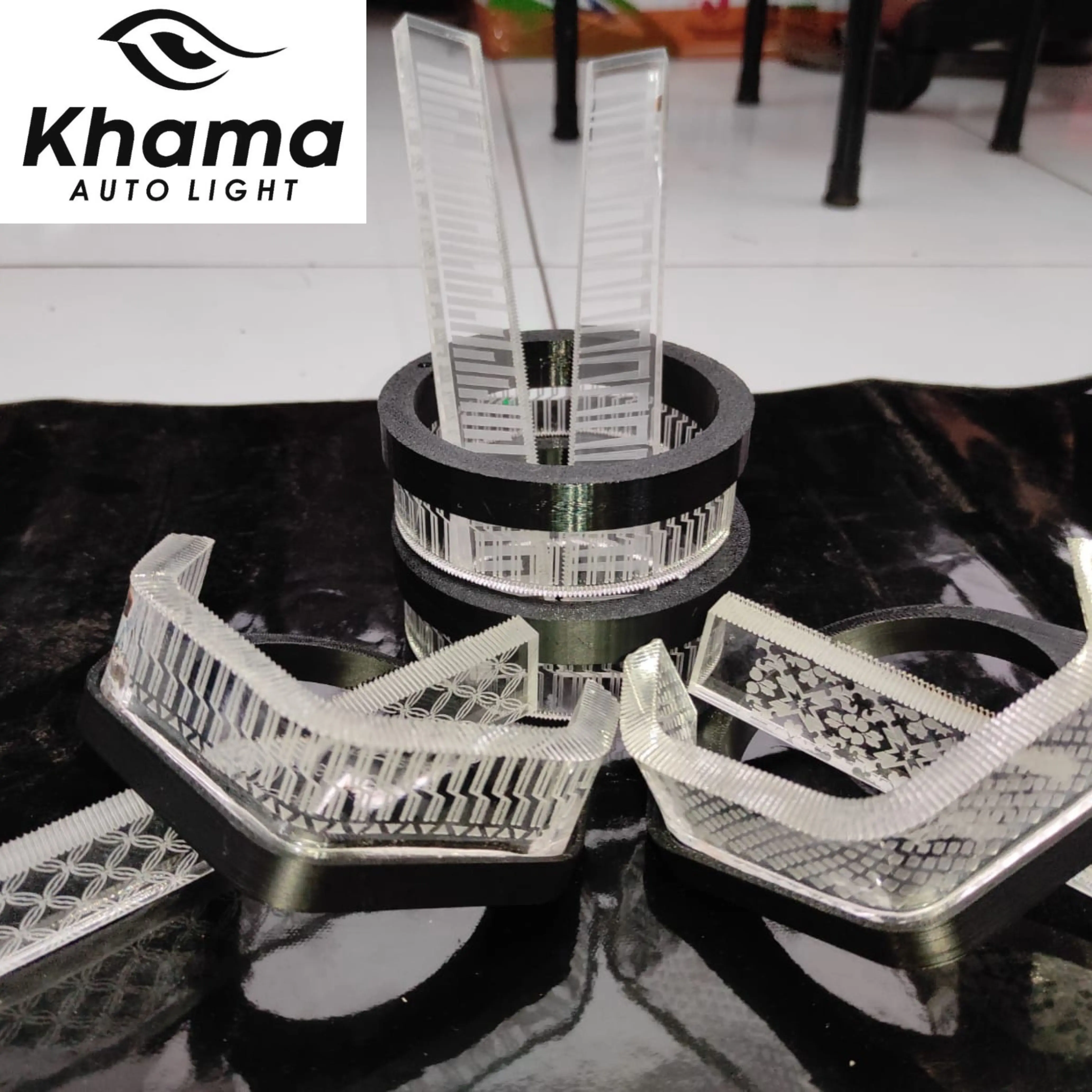 Shroud Crystal Model HEXA bahan AKRILIK 3 inc