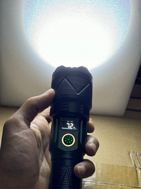 Multifunctional flashlight 8800mAh ultra bright LED Powerful Flashlight Alloy Body 5 Lighting Modes Type-C Torch Light Tactical Flashlights Outdoor  Portable Lampu Terang 7