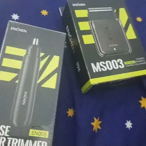 [Penawaran Kombo] ENCHEN MS003 & EN005 Mini Shaver Alat Cukur Jenggot Nose Ear Trimmer Jenggot Portable