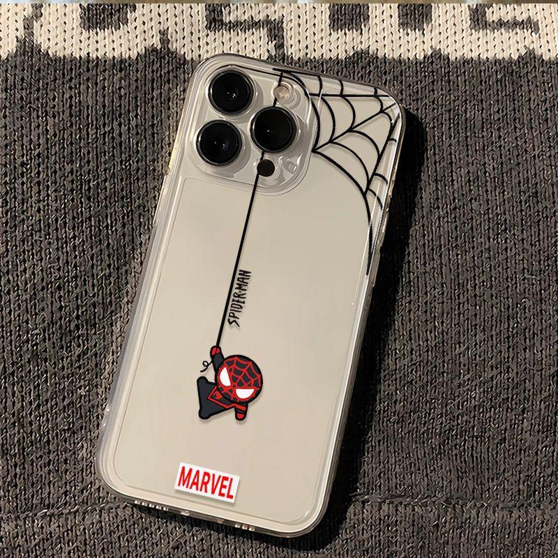 ốp điện thoạiVỏ không gian trong suốt Spider-Man cho Apple 17/16/15 / 13promax…