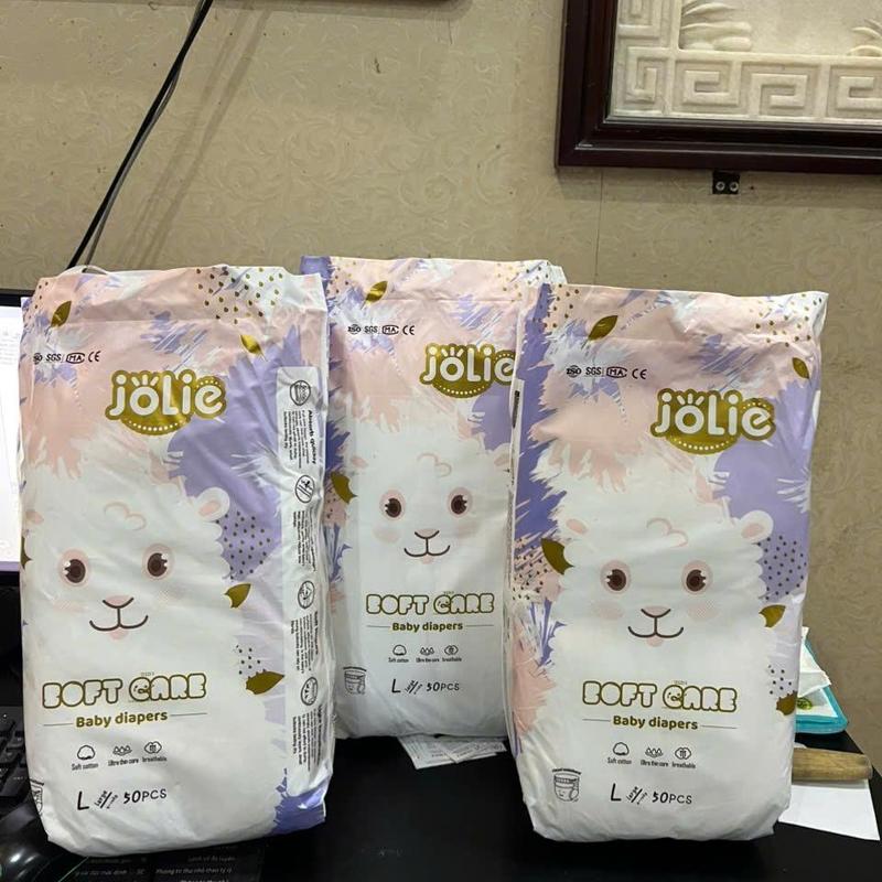 combo 3 bịch bỉm jolie , 150 chiếc bỉm quần , bỉm dán , mỏng nhẹ thấm từ 500-700ml, mềm êm , suất anh