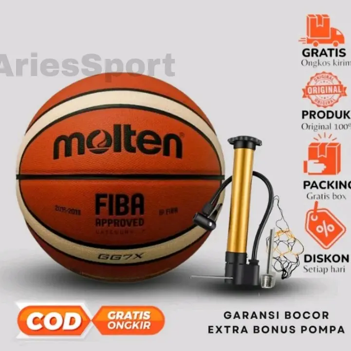 MOLTEN Bola Basket Molten bg4500 bg500 ORIGINAL Bola Basket Size 7 4