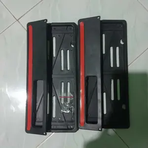 Dudukan Tatakan Rumah Cover Plat Nomor Motor Honda Merah Putih Termurah All Motor Universal beat scoopy vario mio genio jupiter nmax grand supra revo megapro aerox Car