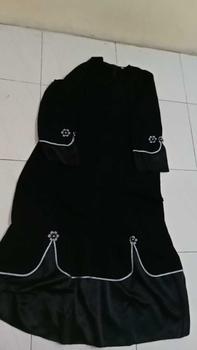 Product Review of Yesha Flowers Abaya by fanny.beauty.id  Kombinasi Satin Polos  Mewah  Dress  Gamis  Wanita Muslim Bunga  Cantik from r**r 0