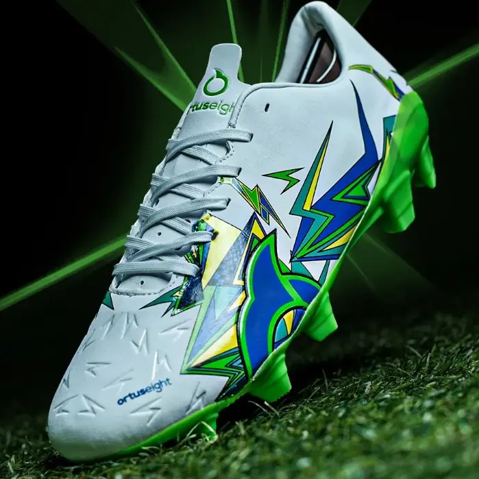 Sepatu Bola Ortust Catalyst Thunderclap White Green Brand Seller Termurah