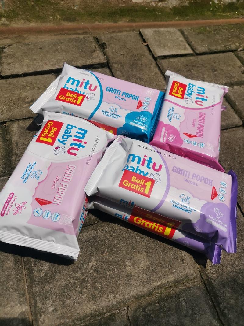 Product Introduction of 8PCS/4PACK MITU BABY WIPES Tisu Basah 50s Ganti Popok Bayi Tissue Wipes 17