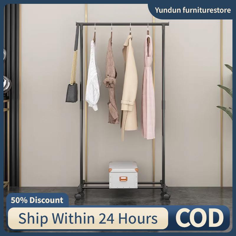 COD Hanger Rack Bedroom Clothes Rack Single Person Drying Rack - TikTok ...
