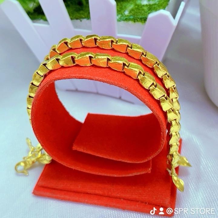gelang padi dua suku cantik lapis kristal 4