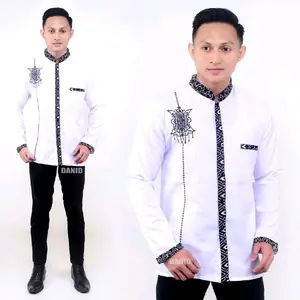 NEW KOKO 5 KOKO SIGNATURE PRIA KEREN MURAH SYARI PANJANG PUTIH EDISI LEBARAN PEKALONGAN Muslim Baju Hitam Dewasa