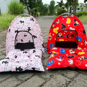 tenda kucing BONUS KASUR ukuran 45x45
