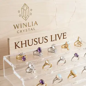 KHUSUS LIVE Cincin Crystal Copper dan S925