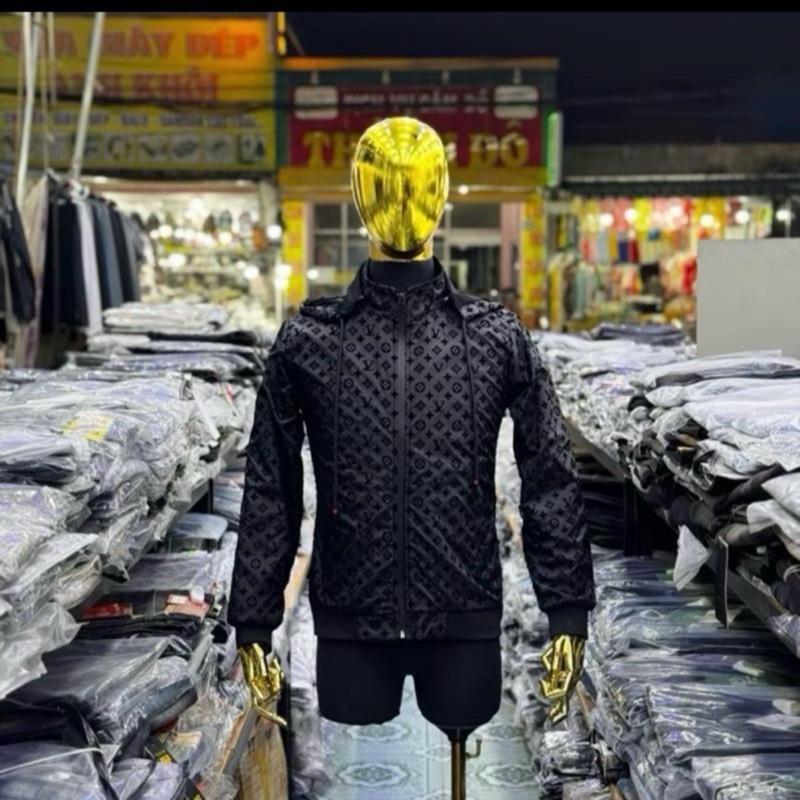 Áo Dù Ép Nhung Lót Thung Co Giãn Ôm Gọn Mềm Mại