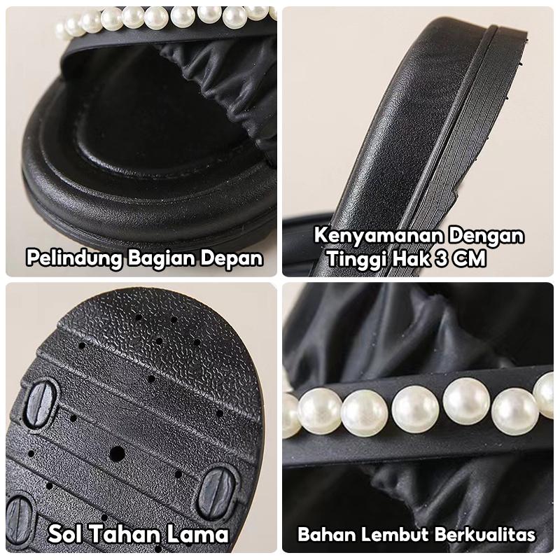 Sandal Bersol Platform Untuk  Wanita Modis Sandal Rumah Bersol Tebal Serbaguna Sandal Anti Selip Gaya Korea 7