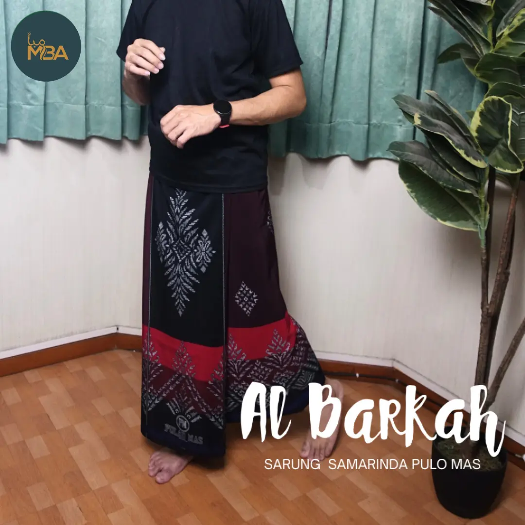Sarung Al Barkah Random Bahan Bsy Goyor Printing Pria Muslim Dewasa Santri Tebal