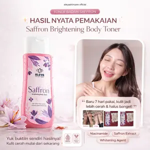 Aleya Skincare Expert Toner Badan Saffron 100 ml BPOM NA18210100231 Mencerahkan Melembabkan Mengangkat Daki & Sel Kulit Mati