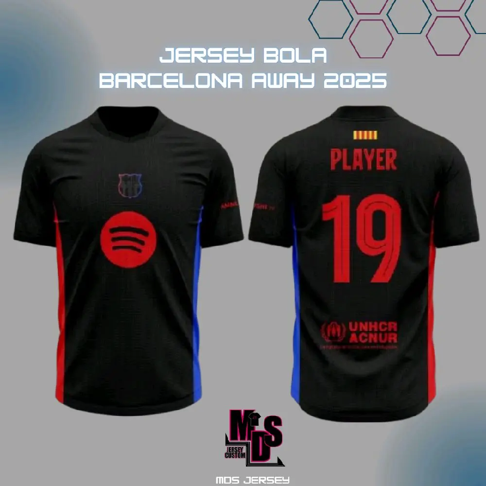JERSEY BARCELONA AWAY 2025 FULL PRINTING FREE NICKNAME