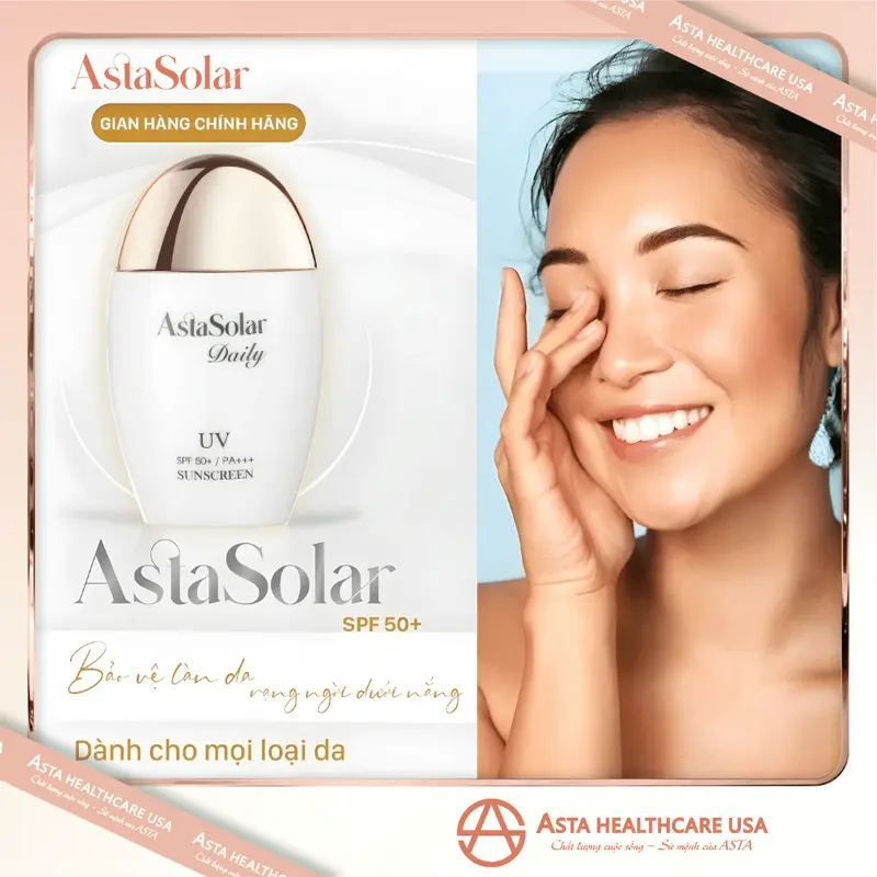 Sữa nano lotion chống nắng dưỡng da quang phổ rộng AstaSolar Daily Sunscreen 50ml SPF50++ PA+++ 0