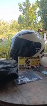 Product Review of KYT Galaxy Flat R Solid White I Flat Visor Iridium I Spoiler - Helm Half Face Motorcycle from -**- 0