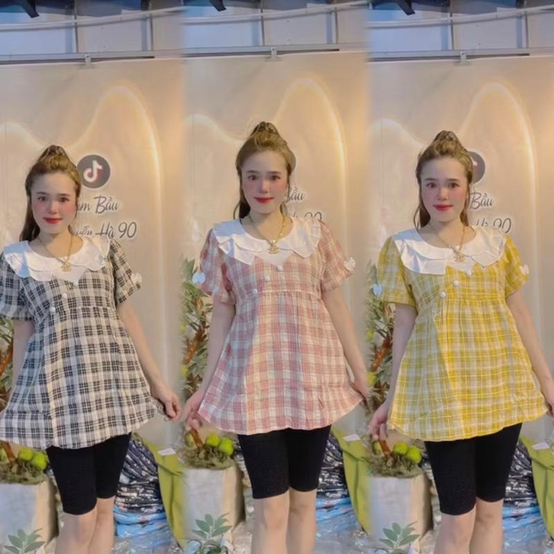 Áo bầu công sở chất vải mềm thiết kế dễ thương