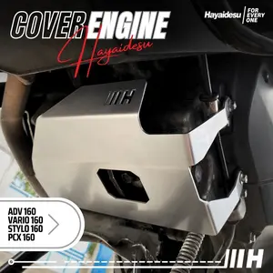 Hayaidesu Engine Cover Pelindung Bawah Mesin Motor Honda PCX 160, STYLO 160 , ADV 160 & VARIO 160