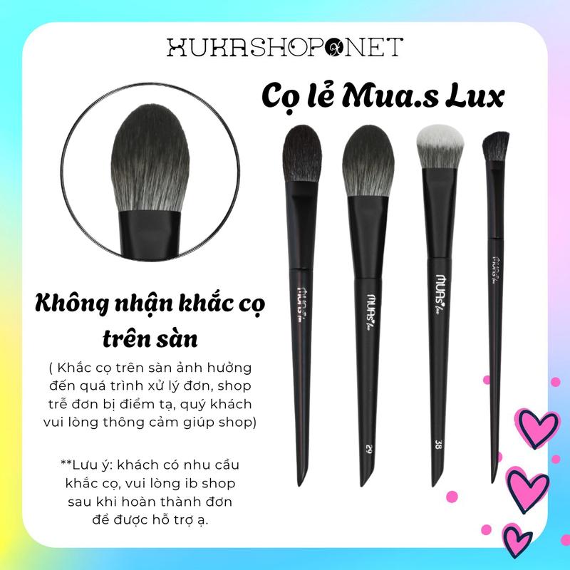 Cọ lẻ Muas Lux Cọ lẻ trang điểm Mua Lux cá nhân chất lông cọ siêu mềm đủ dáng tiện lợi