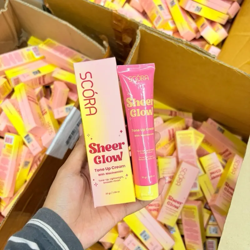 READY! SCORA SHEER GLOW TONE UP CREAM 30gram best seller tone up 0
