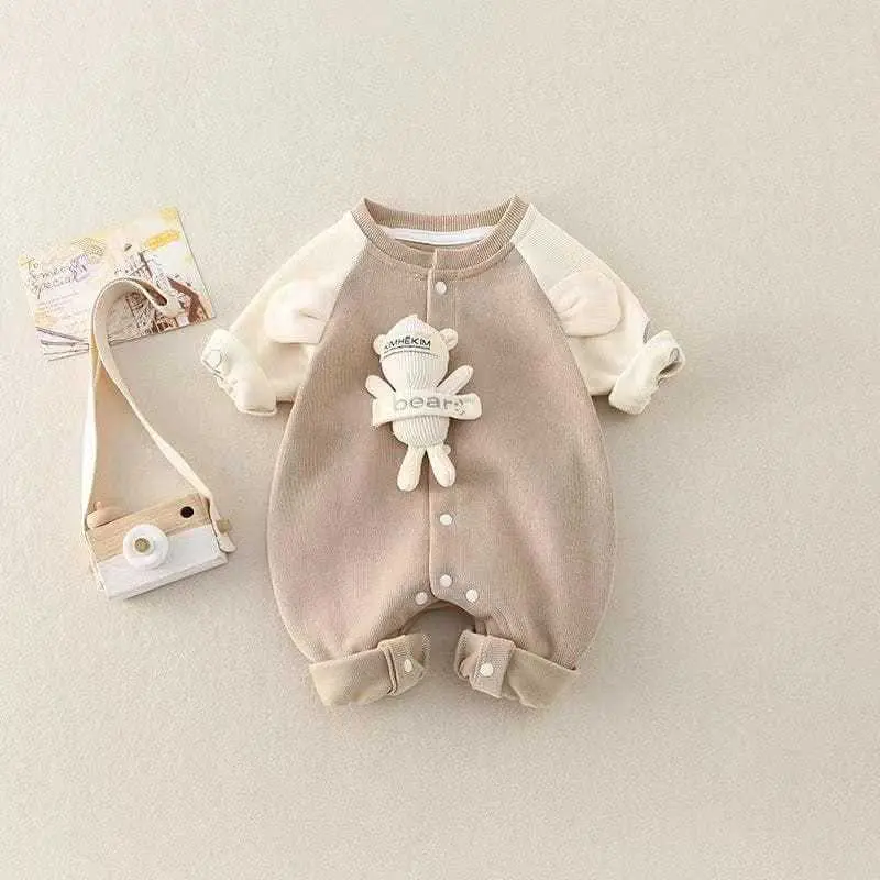 Babylovanta Jumper Bayi Laki Laki Dan Perempuan Lengan Panjang Motif Ear Bear Usia 3-18 Bulan 3