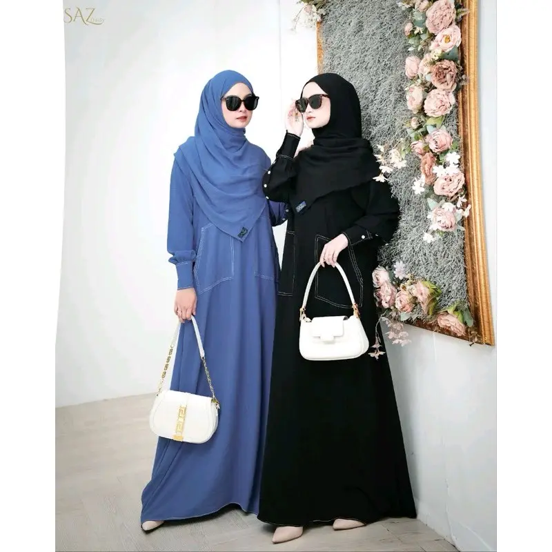 READY STOCK!! LUBNA ABAYA by saz daily | Abaya daily cantik murah Muslim Airflow 1