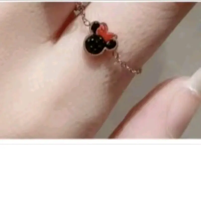 Cincin Serut Miki Tikus Lucu / Bunga Hitam Rings 1