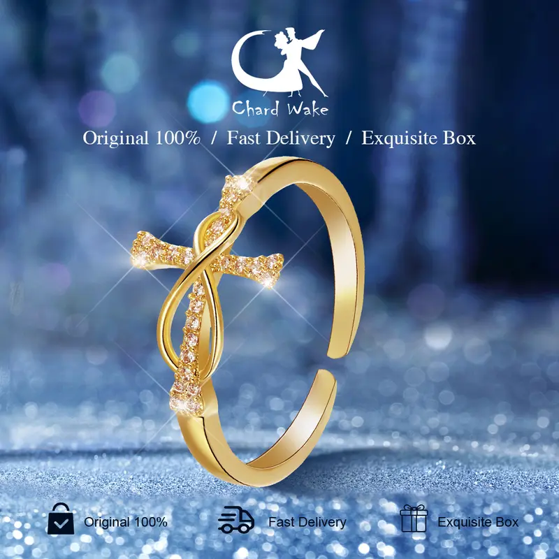 【003Harga telah dibanting, segera di CO】Chard Wake Cincin Wanita Original Korea Elegant Titanium Moonstone Style Perhiasan Cincin Cewek Rings  CWR030 0