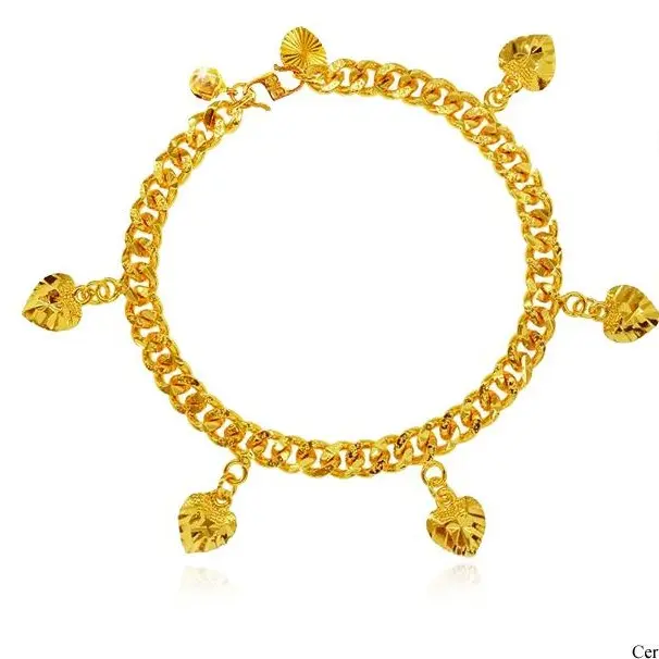 EMAS Jaguar (7.96G) GJ gold plated wristband bracelet Papan Pasir file 0.5 + Love ace (2160502-LA) jewellery  set tennis bracelet bangle  marriage italian  charm cd  bracelet evil  eye set  gelang chunky  jade wrist  band