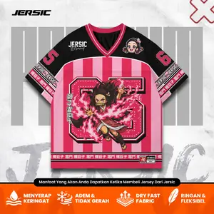 Jersey Demon Slayer Nezuko 65 Anime Unisex Oversize Streetwear Bahan Adem Dry Fit - Jersic