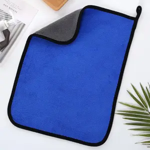 Kain Lap Microfiber Mobil Motor Premium 2 sisi Warna Kuning Abu Universal Cloth 30x30 BN1 KNL
