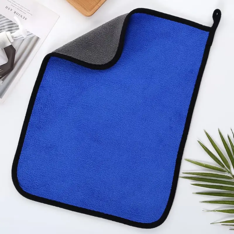 Kain Lap Microfiber Mobil Motor Premium 2 sisi Warna Kuning Abu Universal Cloth 30x30 BN1 KNL