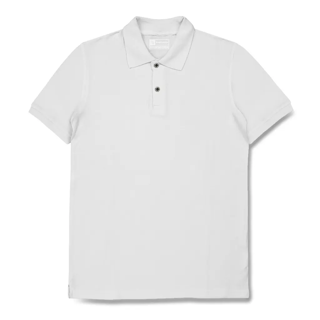 Rambidend - Polo Shirt polos Terkeren T-Shirt Baju Santai Baju Kerja Baju Kerah Brand Distro Quality Putih