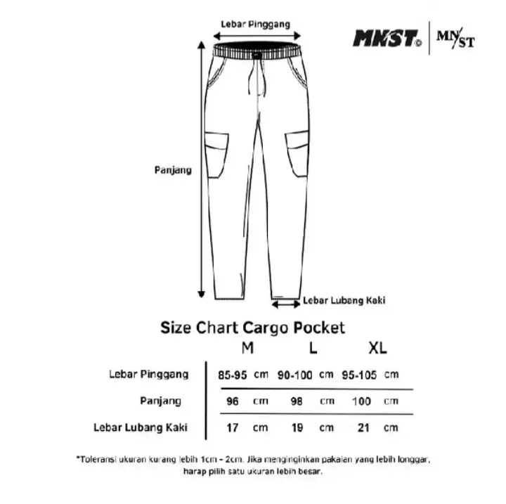Longpants Celana Panjang Cargo Celana Panjang  Chino Pria Dewasa cargo panjang Casual Karet 3