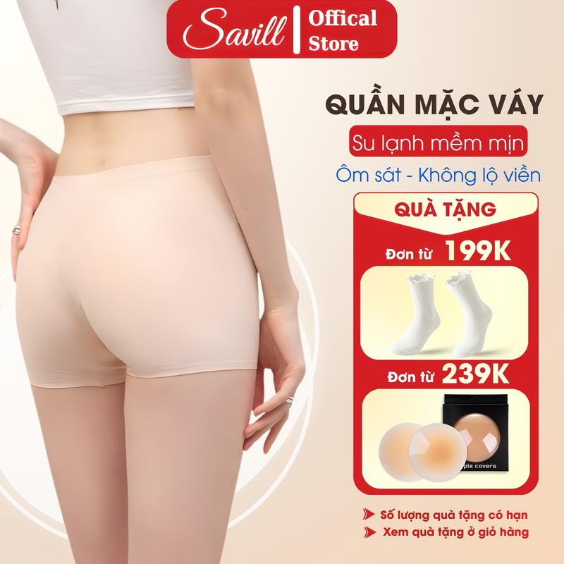  Quần Lót Nữ Mặc Váy Thoáng Mát Quần Đùi Mặc Trong Váy Ôm Body Savill V8205 Voi sang trọng 
