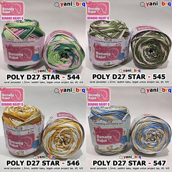 Product Introduction of BENANG RAJUT POLY SEMBUR /POLY GRADASI _MEDIUM PLY D27_HAKPEN 4/0_100GR/GULUNG 6