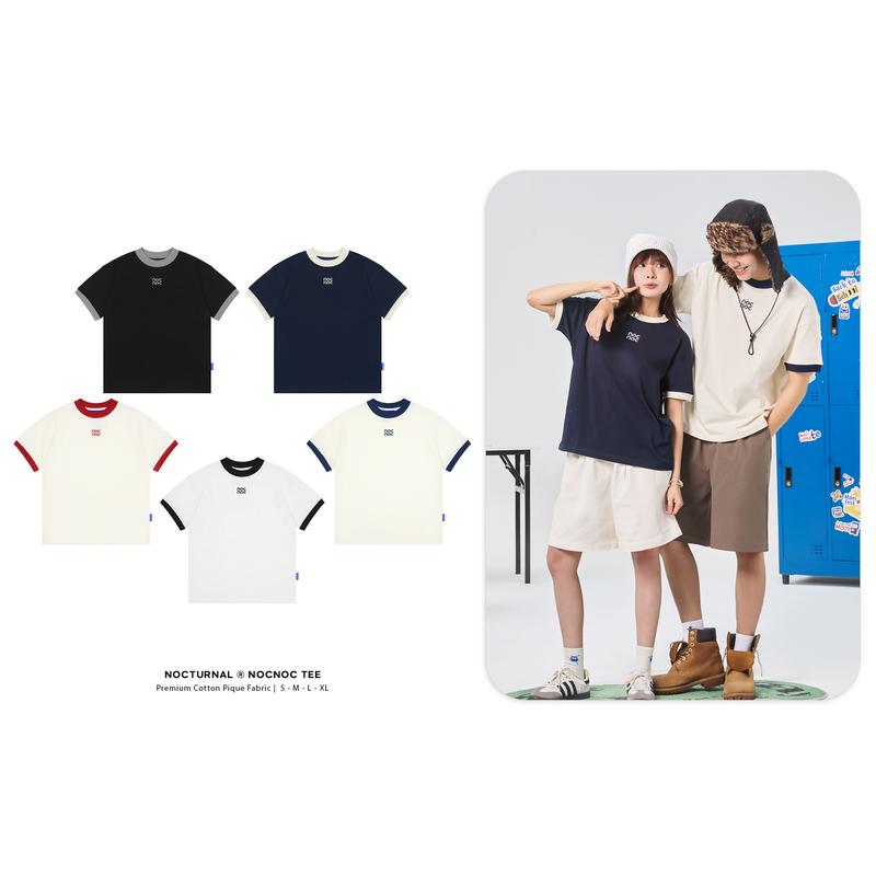 Áo Thun Thêu Form Regular Fit NOCTURNAL Nocnoc Tee Cotton 100% Nam Nữ Unisex Localbrand Ringer Tee