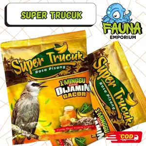 Super Trucuk Rasa Pisang Voer untuk Burung Trucuk Kutilang dll Memenuhi Kebutuhan Nutrisi Protein Tinggi dari Ekstrak Buah Kroto Jangrik & Madu
