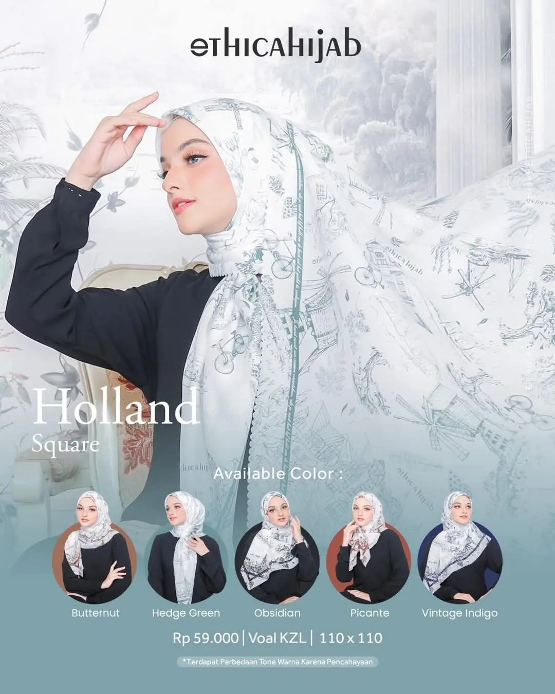 Ethicahijab Holland Square Kerudung Wanita