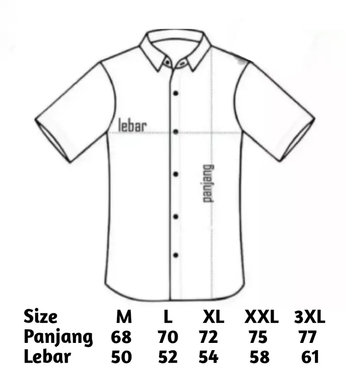 Kemeja Motif Kemeja Lengan Pendek Motif Gambar Belakang Kemeja Keren Cocok Untuk Pria dan Wanita 4